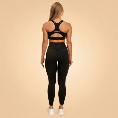 BeastPink Sportovní podprsenka Sense Black