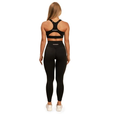 BeastPink Sportovní podprsenka Sense Black