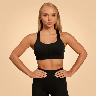BeastPink Sportovní podprsenka Sense Black POUZE M (VÝPRODEJ)