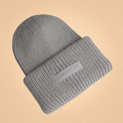 BeastPink Beanie šedá zimní čepice