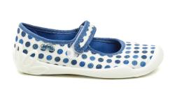 Befado 114y495 modro bílé dětské baleríny