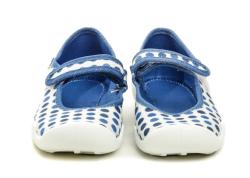 Befado 114y495 modro bílé dětské baleríny