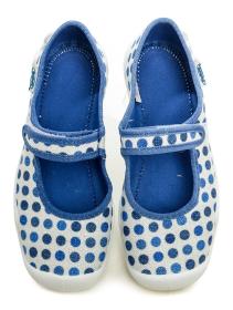 Befado 114y495 modro bílé dětské baleríny