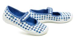 Befado 114y495 modro bílé dětské baleríny