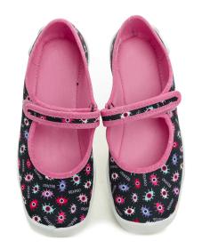 Befado 114y518 černo růžové dětské baleríny