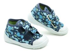 Befado 212P076 modré dětské plátěné tenisky