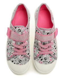 Befado 351y024 šedo růžové dětské tenisky