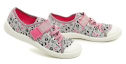 Befado 351y024 šedo růžové dětské tenisky