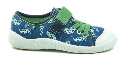 Befado 351y029 modro zelené dětské tenisky