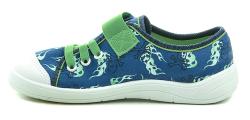 Befado 351y029 modro zelené dětské tenisky