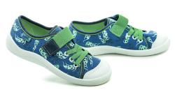 Befado 351y029 modro zelené dětské tenisky