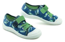 Befado 351y029 modro zelené dětské tenisky