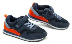 Befado 516Y219 modro oranžové detské tenisky