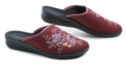 Befado 551D011 vínové dámské papuče