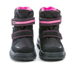 Befado 615Y003 černo růžové dětské zimní boty