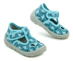 Befado 630P010 tyrkysové detské papučky