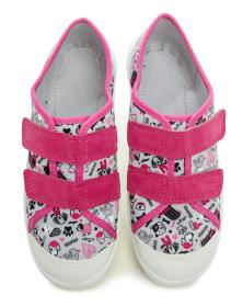 Befado 772y005 růžové dětské tenisky na suchý zip