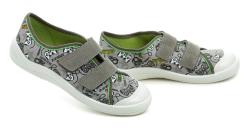 Befado 772y009 šedé dětské tenisky na suchý zip