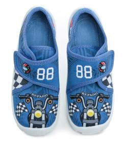 Befado 974x551 modré dětské tenisky na suchý zip