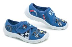 Befado 974x551 modré dětské tenisky na suchý zip