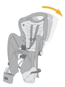 BELLELLI MR FOX RELAX tmavě šedá zadní cyklosedačka