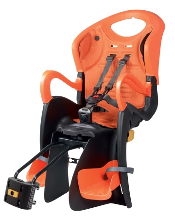 BELLELLI Tiger Relax B-FIX črn-oranž/oranžová zadní cyklosedačka