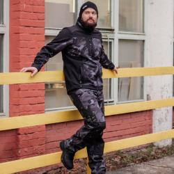 Bennon CAMOS Trousers black/grey
