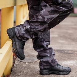 Bennon CAMOS Trousers black/grey