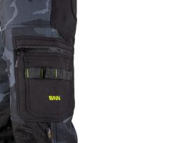Bennon CAMOS Trousers black/grey