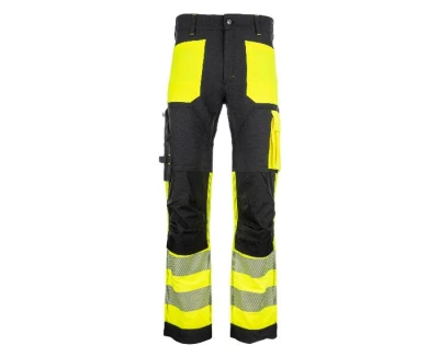 Bennon EREBOS žluté pánské pracovní kalhoty třídy 1 HI-VIS
