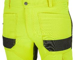 Bennon EREBOS žluté pánské pracovní kalhoty třídy 2 HI-VIS
