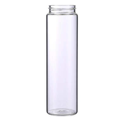 Bergner Lahev skleněná přenosná s bambusovým víkem 600 ml
