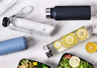 Bergner Lahev skleněná přenosná s poutkem 550 ml