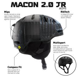 Bern Macon 2.0 Jr. DVRT matte pink dětská snb helma