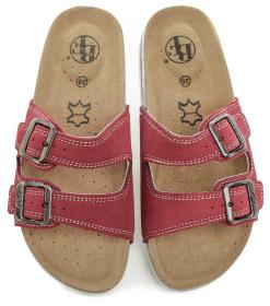 Big Fish Best Feet BY-213-15-99 červené dámské nazouváky