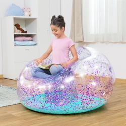 Bestway 75115 Nafukovací křeso GLITTER DREAM 114 x 112 x 66 cm