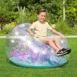 Bestway 75115 Nafukovací křeso GLITTER DREAM 114 x 112 x 66 cm