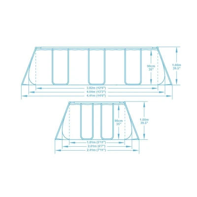 Bestway Bazén Power Steel Frame 4,04 x 2,01 x 1 m - 56441
