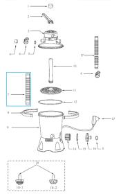 Bestway Bazénová hadice bílá 0,55 m / 32 mm