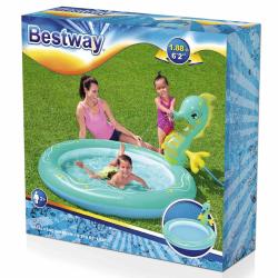 Bestway Nafukovací bazének 53114 SEAHORSE SPRINKLER 188 x 160 x 86 cm
