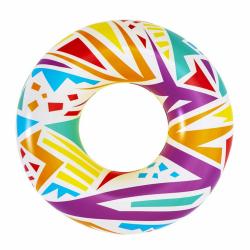 Bestway Nafukovací kruh GEOMETRICKÉ TVARY žltá 107 cm