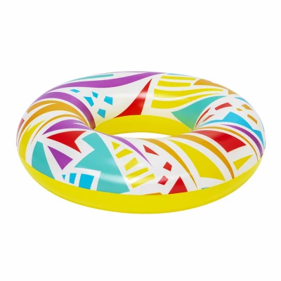 Bestway Nafukovací kruh GEOMETRICKÉ TVARY žlutá 107 cm