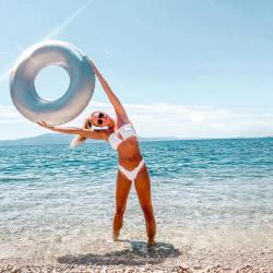 Bestway Nafukovací kruh 36240 IRIDESCENT SWIM RING 107 cm perleťová