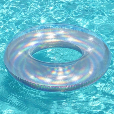 Bestway Nafukovací kruh 36240 IRIDESCENT SWIM RING 107 cm perleťová