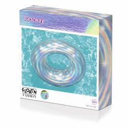Bestway Nafukovací kruh 36240 IRIDESCENT SWIM RING 107 cm perleťová