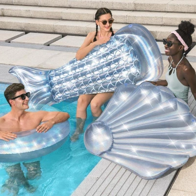 Bestway Nafukovací kruh 36240 IRIDESCENT SWIM RING 107 cm perleťová