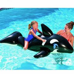 Bestway Nafukovací lehátko VELRYBA 203 x 102 cm černá