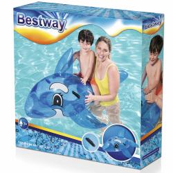 Bestway Nafukovací lehátko 41037 VELRYBA RIDE ON 157 x 94 cm modrá