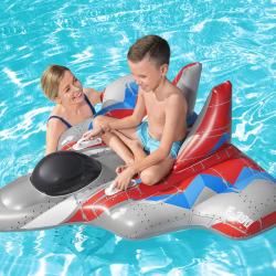 Bestway Nafukovací lehátko 41443 STÍHAČKA GALAXY GLIDER 136 x 135 cm šedá