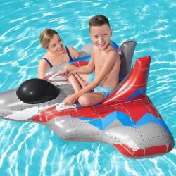 Bestway Nafukovacie lehátko 41443 STÍHAČKA GALAXY GLIDER 136 x 135 cm sivá